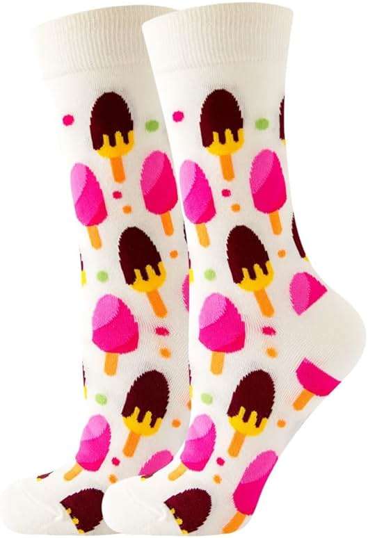 ZXGXLAW Crew Cute Funny Colorful Crazy Cotton Dress Socks for Women Girl New Gifts Ideas - Image 2