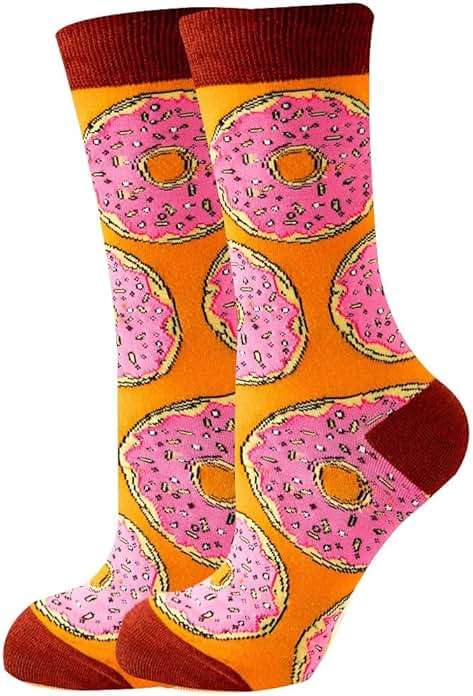 ZXGXLAW Crew Cute Funny Colorful Crazy Cotton Dress Socks for Women Girl New Gifts Ideas - Image 4