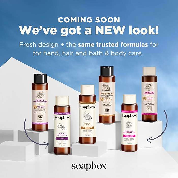 Soapbox Biotin & Super Fruit Shampoo & Conditioner Set, Leaves Hair Volumized & Strengthened - Clean Ingredients Free of Harsh Chemicals, Sulfates, Parabens & Silicones - 16 oz Each - Image 8