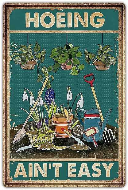 Artlunar Funny Garden Sign Outside Decor - Humorous Gardening Gift for Women Enthusiasts, 12" x 8" (980) - Image 2