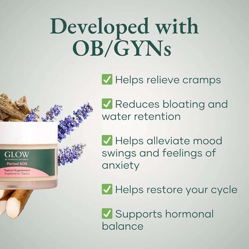 Glow Botanica Period SOS - Wild Yam Cream - Topical Cream for Women - Image 5