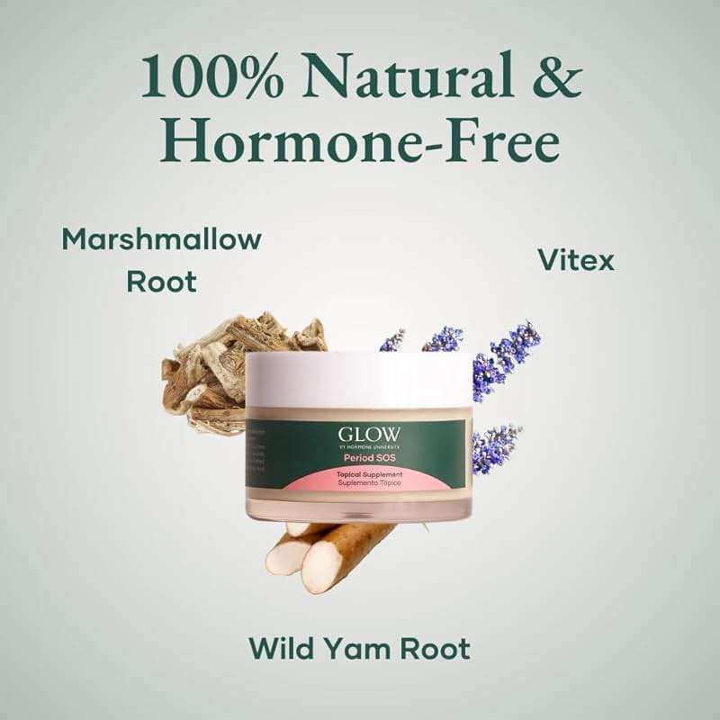 Glow Botanica Period SOS - Wild Yam Cream - Topical Cream for Women - Image 6