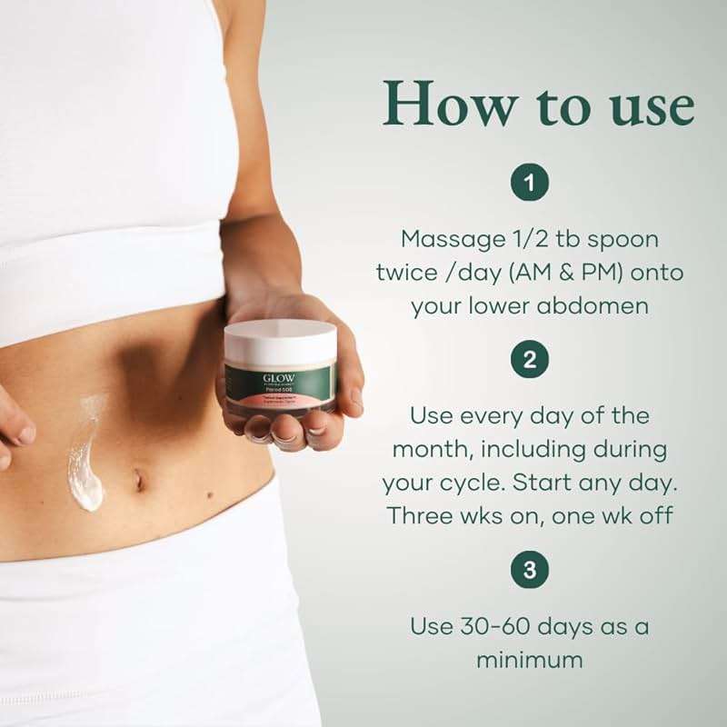 Glow Botanica Period SOS - Wild Yam Cream - Topical Cream for Women - Image 7