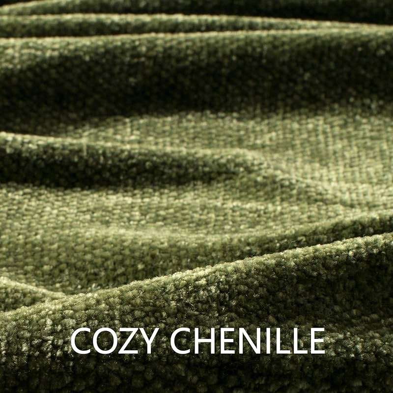 LONG CREATE Chenille Throw Blanket for Couch 50"X 60", Soft Cozy Throws with Fringe Tassel for Bed Sofa Chair Cover, Lightweight Knitted Decorative Boho Blankets for Living Room, Olive Green - Image 7