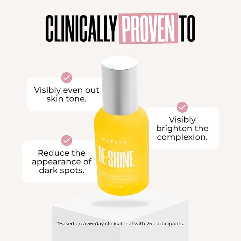 MAËLYS RE-SHINE Illuminating Body Serum with Hyaluronic Fusion and Sea Daffodil - Brightens the Look of Dark Spots and Evens the Appearance of Skin Tone (3.5 Fl Oz) - Image 3