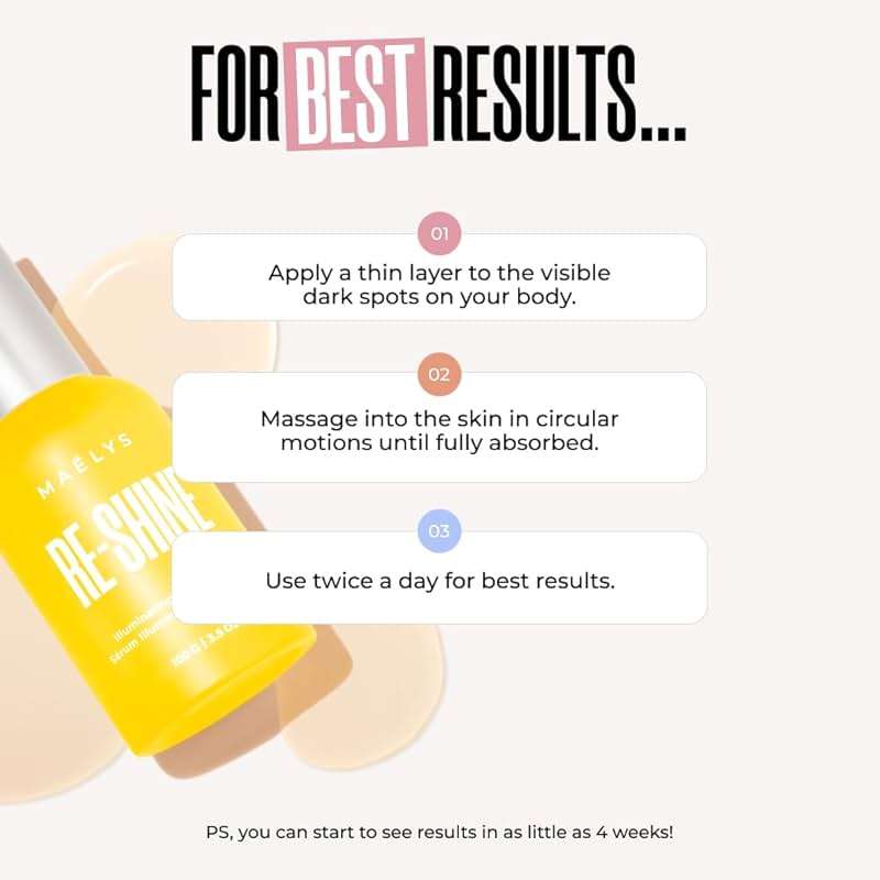 MAËLYS RE-SHINE Illuminating Body Serum with Hyaluronic Fusion and Sea Daffodil - Brightens the Look of Dark Spots and Evens the Appearance of Skin Tone (3.5 Fl Oz) - Image 5