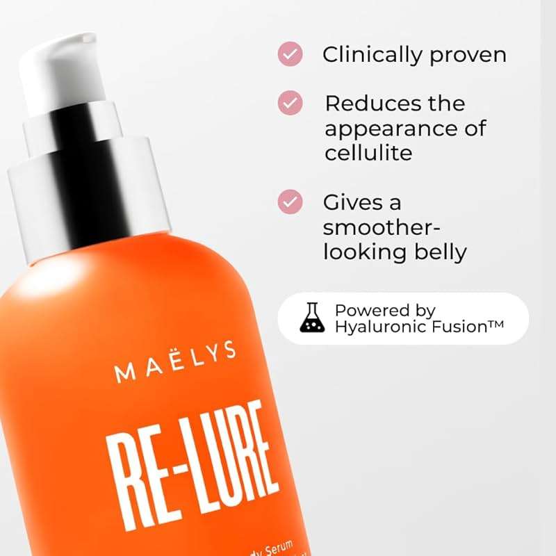 MAËLYS RE-LURE Tight & Tone Body Serum - Helps Reduce the Look of Cellulite - Skin Tightening with Hyaluronic Acid - Firming for Stomach, Thighs & Arms - Lightweight Body Firming Serum (3.5 Fl Oz) - Image 2