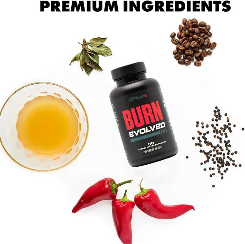 Sculpt Nation by V Shred Burn Thermogenic Fat Burner for Men & Women - Daytime Fat Burner Metabolism Booster - Premium Capsimax Cayenne Pepper, Chromax, Patented Ingredients - 60 Natural Veggie Pills - Image 4