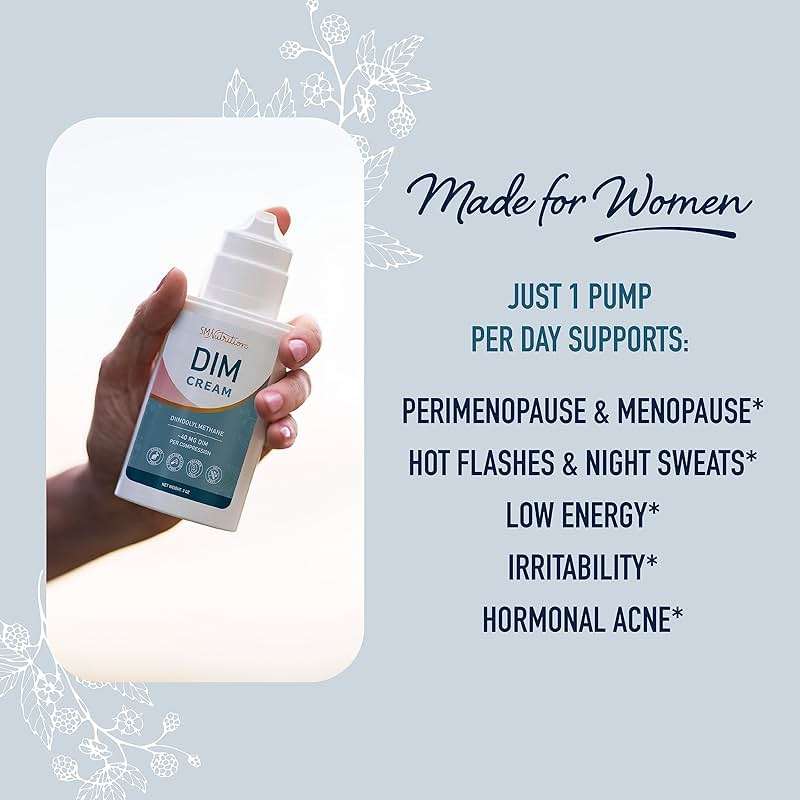 DIM Cream Supplement | Hormone Balancing Cream for Women | Diindolylmethane Supports Estrogen Balance & Relief for Menopause, Perimenopause, Hormonal Acne & Hot Flashes | ~40mg Per Serving | Soy-Free - Image 5