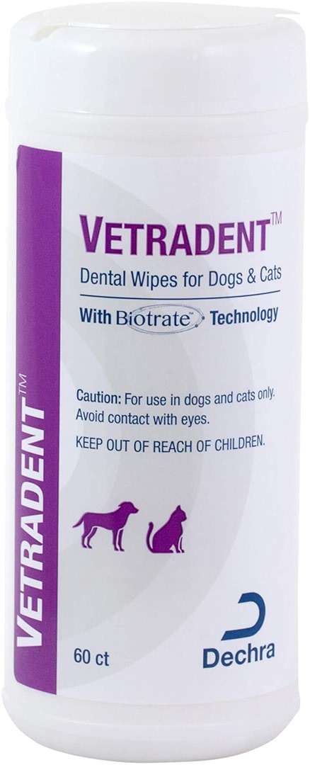 Vetradent Dental Wipes, 60 ct - Image 1