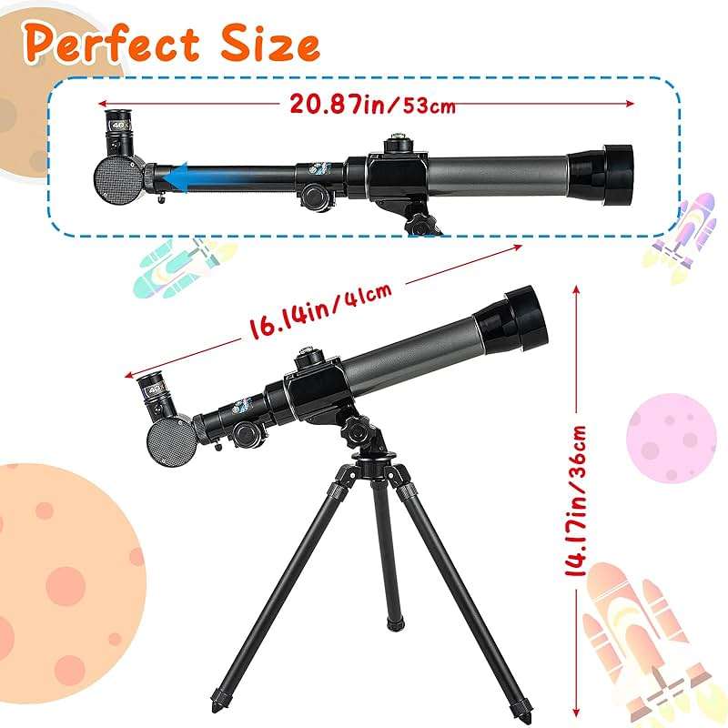 Astronomical Telescope, Professional 20X 30X 40X Astronomical Landscape Telescope with Tripod, Portable for Beginners - Image 2