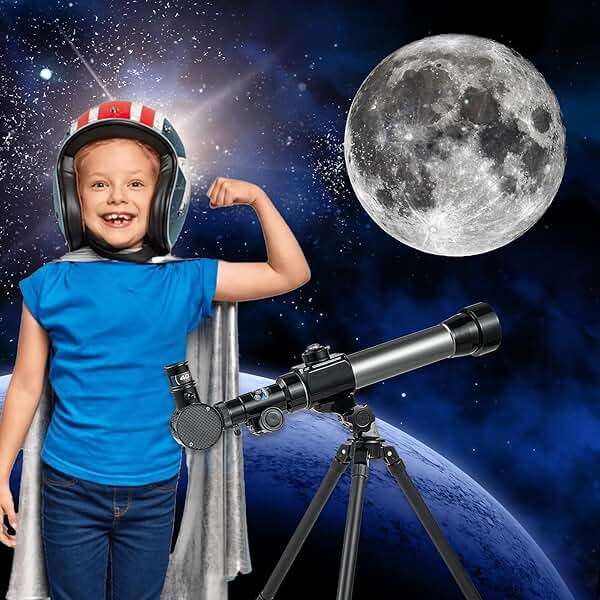 Astronomical Telescope, Professional 20X 30X 40X Astronomical Landscape Telescope with Tripod, Portable for Beginners - Image 6