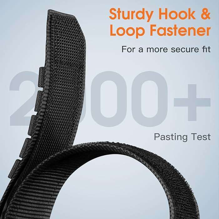 Bandletic 20mm Band Compatible with Samsung Galaxy Watch 7/6/5/4 44mm 40mm/FE 40mm/6 Classic 47mm 43mm/5 Pro/4 Classic/3 41mm, Military Rugged Nylon Sport Strap - Image 4
