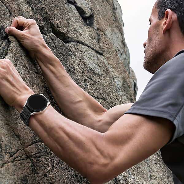 Bandletic 20mm Band Compatible with Samsung Galaxy Watch 7/6/5/4 44mm 40mm/FE 40mm/6 Classic 47mm 43mm/5 Pro/4 Classic/3 41mm, Military Rugged Nylon Sport Strap - Image 6