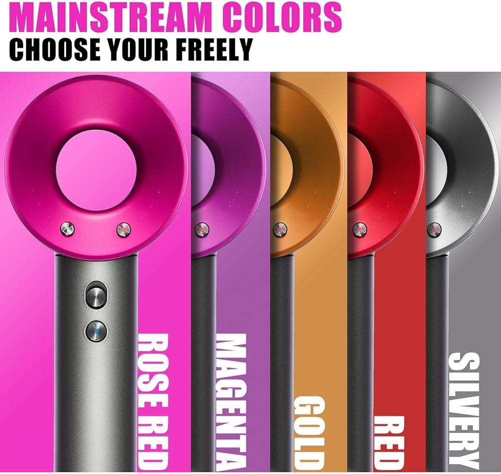 Hair Dryer Cover Compatible with Dyson Supersonic HD01 HD02 HD03 HD07 HD08 Hair Dryer Attachment, Hair Dryer Front Baffle Replacement Parts with Sealing Ring (Purple) - Image 4
