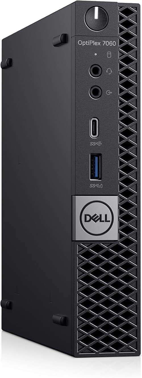 Dell OptiPlex 7060 Micro Desktop Business PC, Intel Core i5-8500T 2.1GHz, 16GB, 512GB SSD, USB Type-C, Windows 11 (Renewed), Black - Image 4