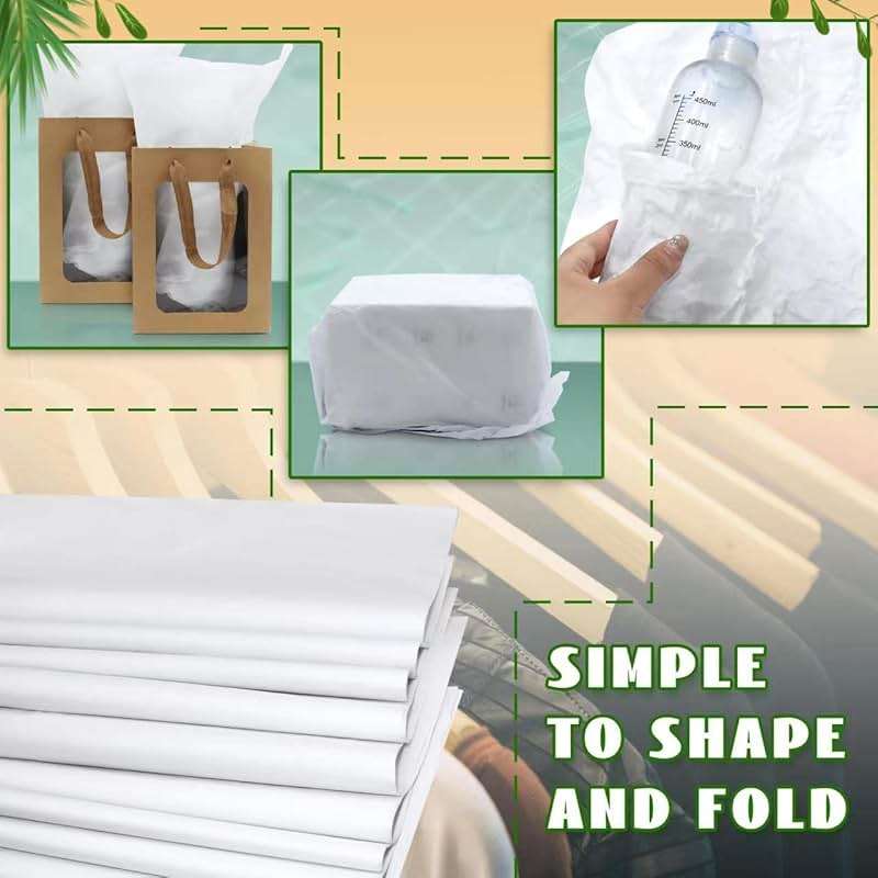 RYKOMO 100 Sheets 24 x 36 Inch Acid Free Archival Tissue Paper Unbuffered No Acid Paper White Packing Tissue Papers for Preserving Clothing Storage Festival Mother's Day Arts Craft Decoration - Image 5