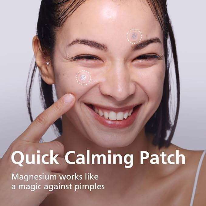 EasyDerm Quick Calming Magnesium Pimple Patches – Acne Spot Treatment with Tweezers & Ampoule, 10 Patches, Zit Sticker, Daewoong Pharmaceutical, Summer Season Travel Essentials - Image 5