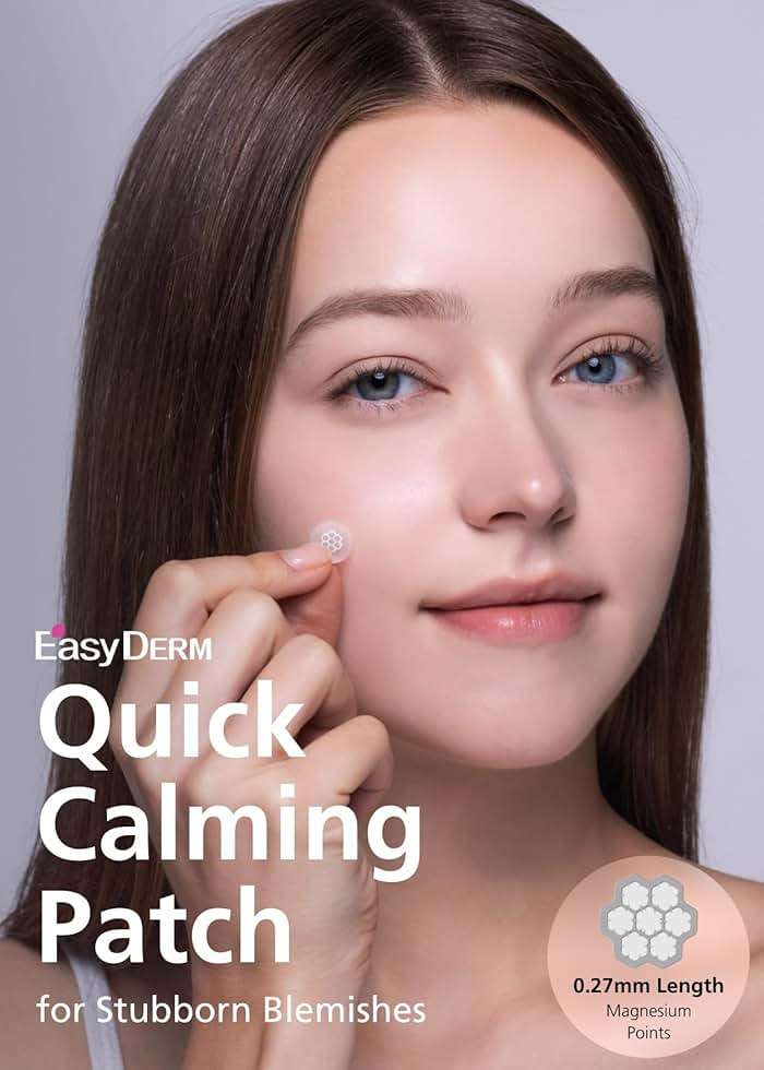 EasyDerm Quick Calming Magnesium Pimple Patches – Acne Spot Treatment with Tweezers & Ampoule, 10 Patches, Zit Sticker, Daewoong Pharmaceutical, Summer Season Travel Essentials - Image 6