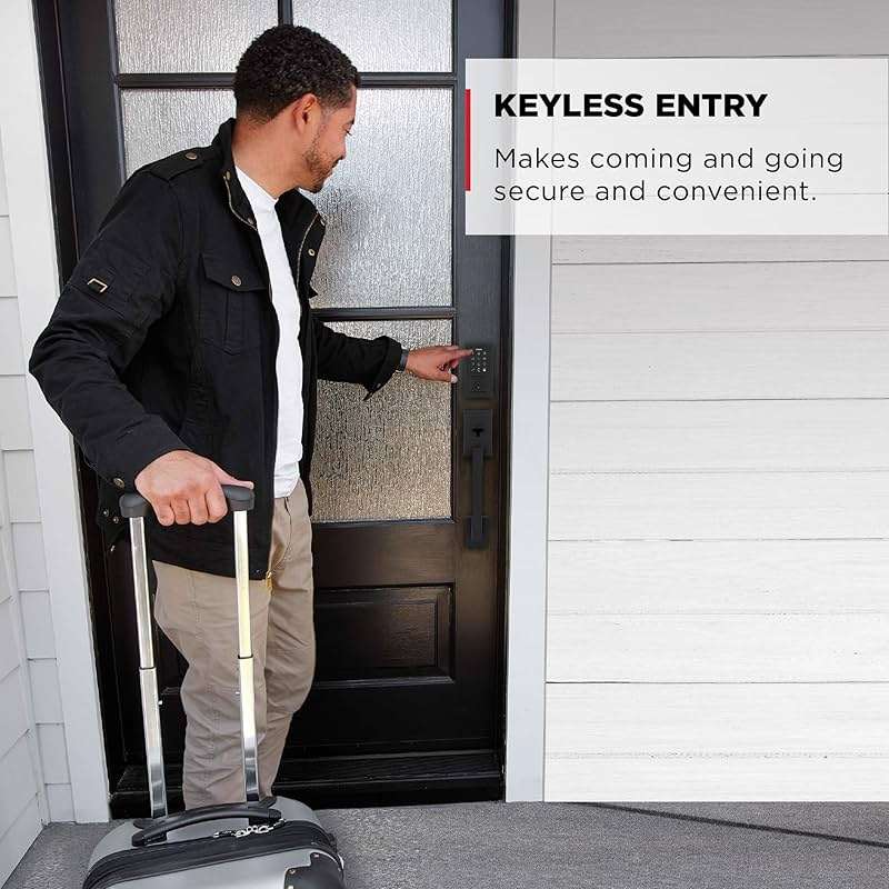 Kwikset SmartCode 270 Keyless Entry Electronic Touchpad Deadbolt Door Lock with Auto-Lock, Custom User Codes, Advanced Security in Matte Black Contemporary - Image 4