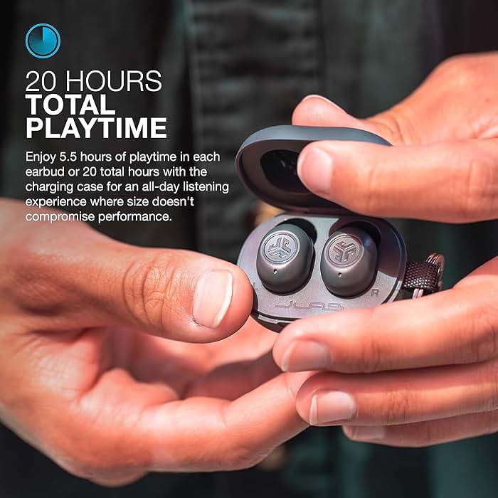 JLab JBuds Mini, True Wireless Earbuds, Bluetooth Multipoint, IP55 Sweat Resistant, Be Aware Audio, Sage - Image 4