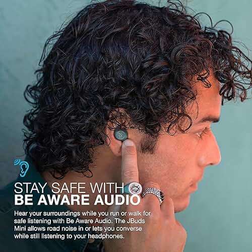 JLab JBuds Mini, True Wireless Earbuds, Bluetooth Multipoint, IP55 Sweat Resistant, Be Aware Audio, Sage - Image 6