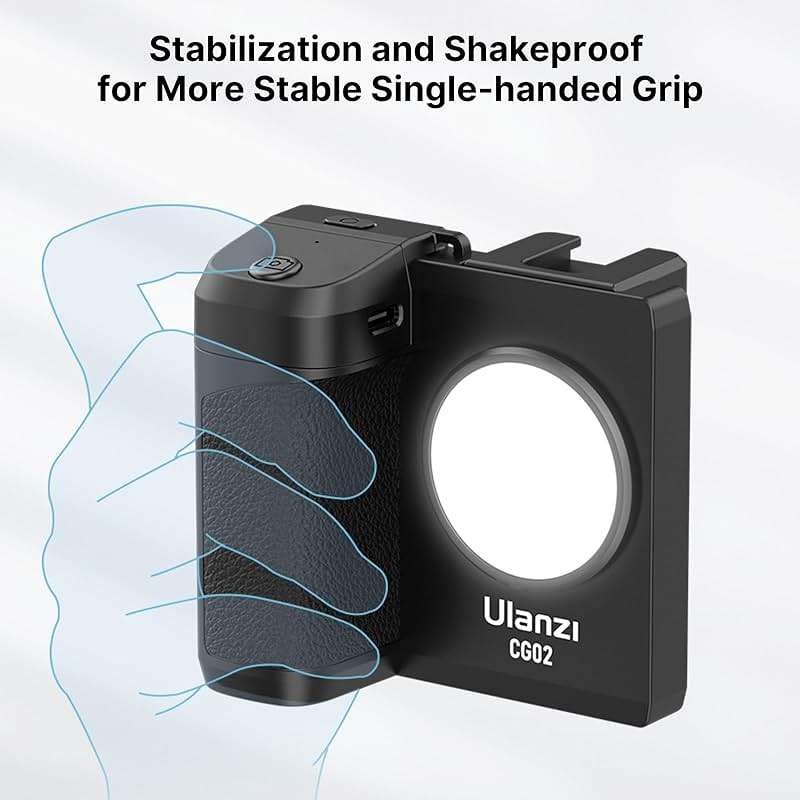 CG-02 Grip Holder for Smartphone Upgraded Phone Camera Grip w Remote Shutter Handheld Tripod Mount Fill Light Handheld Photography Accessories Compatible with iPhone 17 16 15 14 Pro Max etc - Image 5