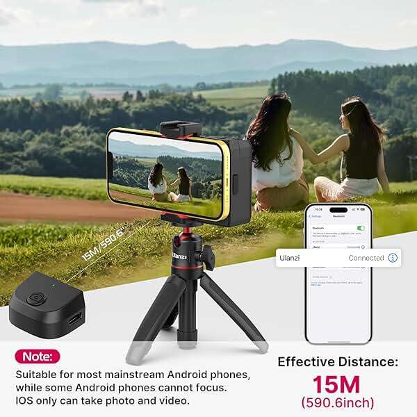 CG-02 Grip Holder for Smartphone Upgraded Phone Camera Grip w Remote Shutter Handheld Tripod Mount Fill Light Handheld Photography Accessories Compatible with iPhone 17 16 15 14 Pro Max etc - Image 6