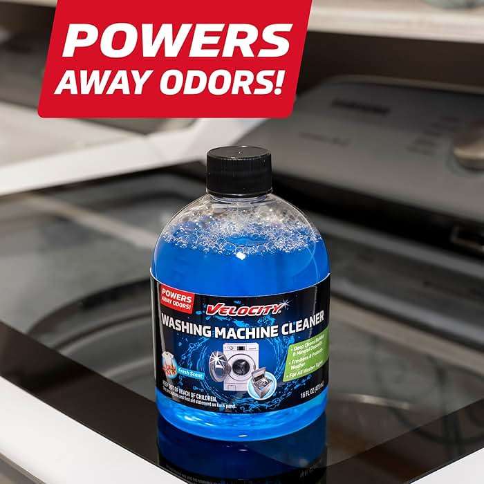 Velocity Washing Machine Cleaner – 4 Uses Per Bottle. Removes Hardwater Stains & Odor-Causing Buildup Inside Drum, Washer Cleaner for All Front & Top Load Washers & High Efficiency Machines - Image 5