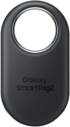 Samsung Galaxy SmartTag2, Bluetooth Tracker, Smart Tag GPS Locator Tracking Device, Item Finder for Keys, Wallet, Luggage, Pets, Use w/ Phones and Tablets Android 11 or Later, 2023, 1 Pack, Black - Image 1