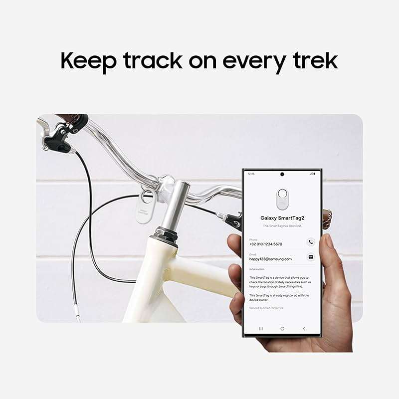 Samsung Galaxy SmartTag2, Bluetooth Tracker, Smart Tag GPS Locator Tracking Device, Item Finder for Keys, Wallet, Luggage, Pets, Use w/ Phones and Tablets Android 11 or Later, 2023, 1 Pack, Black - Image 6