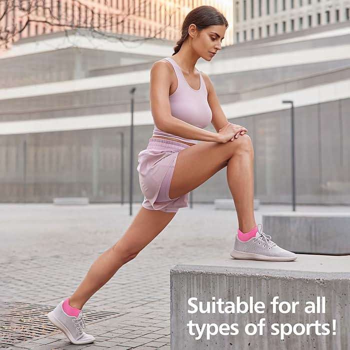 PAPLUS Ankle Compression Socks for Women 6 Pairs, Running Socks with Heel Tab, Cushioned Low Cut Athletic Socks - Image 7