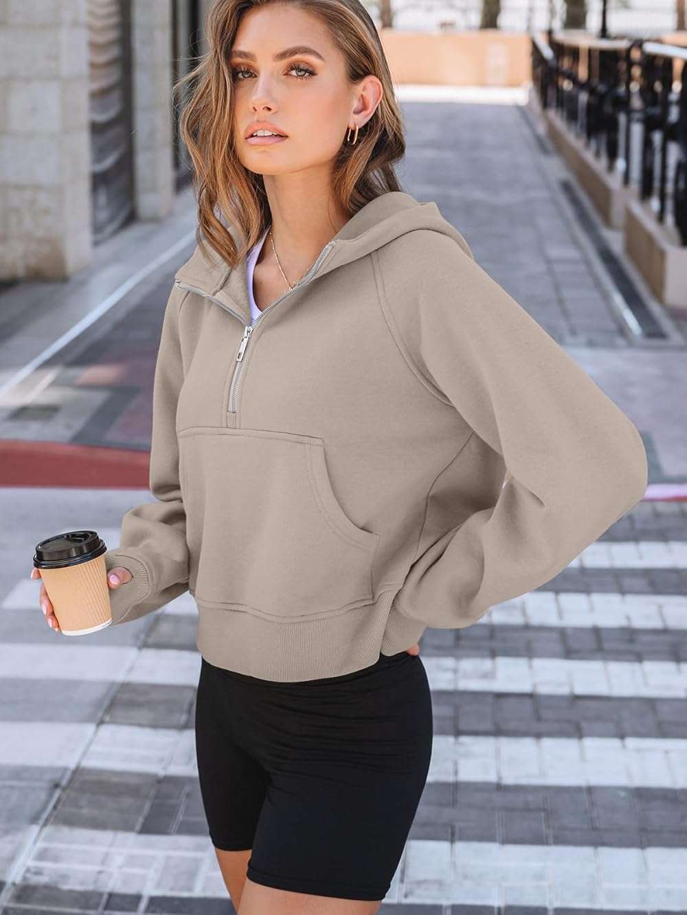 AUTOMET Womens Hoodies Fleece Fall Fashion Outfits Workout Sweatshirts Y2k Winter Zip Up Jackets Oversized Tops Clothes 2026 - Image 3