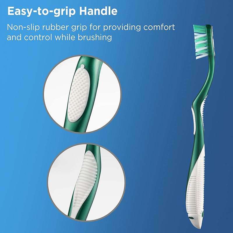 Fremouth Extra Firm Toothbrushes for Adults, Extra Hard Bristles, 6 Count - Image 5