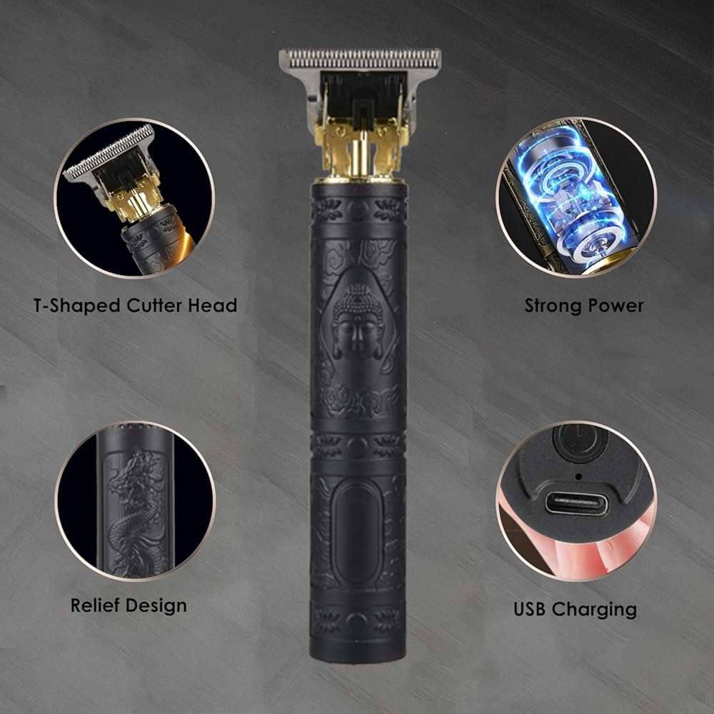 soieho Hair Clippers for Men, Professional Hair Trimmer Cordless Zero Gapped T-Blade Trimmer Rechargeable Beard Trimmer, Mens Gifts Hair Grooming Set for Hair Cutting - Image 5