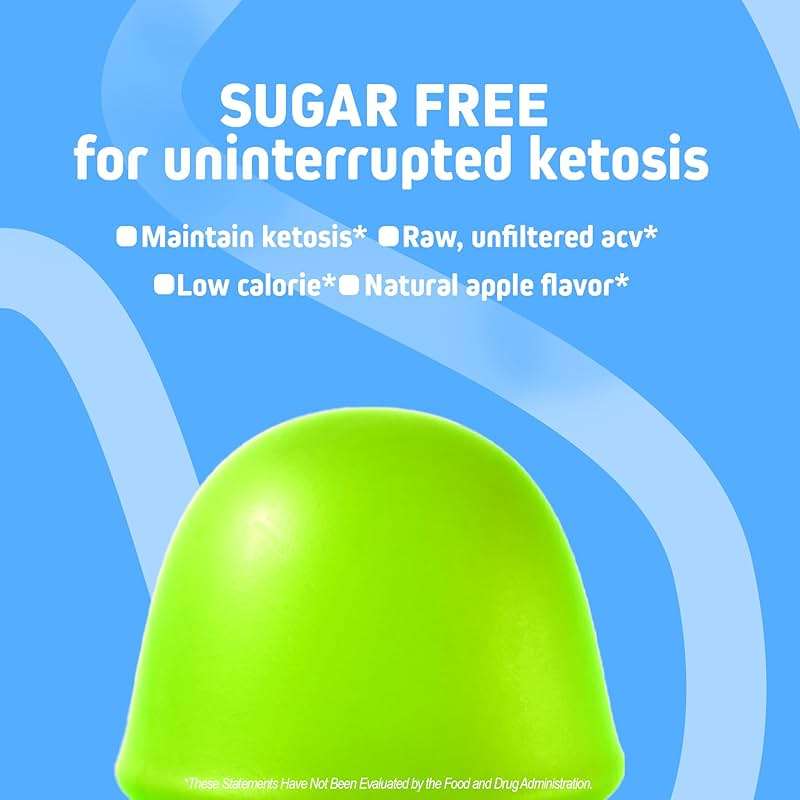 Herbtonics Keto Apple Cider Vinegar Gummies - Digestion & Detox Support - Sugar Free BHB Advanced Formula for Keto Support - Raw ACV with The Mother - 120 Vegan ACV Gummies - Image 7