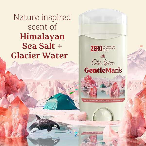 Old Spice GentleMan's Aluminum Free Dry Feel Deodorant for Men, 24/7 Lasting Freshness, Gentle on Skin with Skin Conditioners, Himalayan Sea Salt + Glacier Water Scent, 3.0 oz (Pack of 3) - Image 7