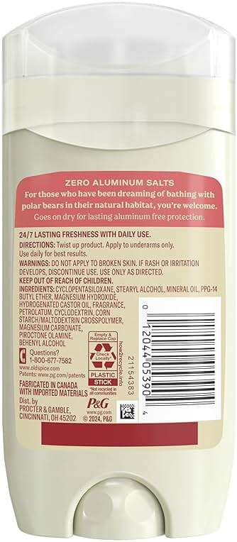 Old Spice GentleMan's Aluminum Free Dry Feel Deodorant for Men, 24/7 Lasting Freshness, Gentle on Skin with Skin Conditioners, Himalayan Sea Salt + Glacier Water Scent, 3.0 oz (Pack of 3) - Image 9