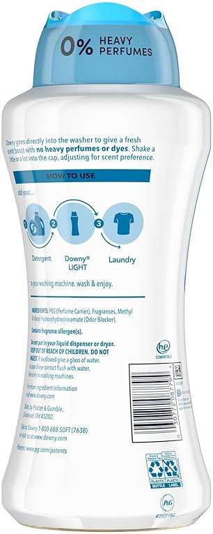 Downy Light Laundry Scent Booster Beads for Washer, Ocean Mist, 24 oz, with No Heavy Perfumes - Image 11