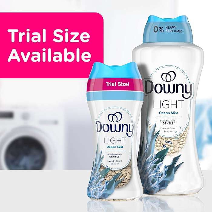 Downy Light Laundry Scent Booster Beads for Washer, Ocean Mist, 24 oz, with No Heavy Perfumes - Image 8