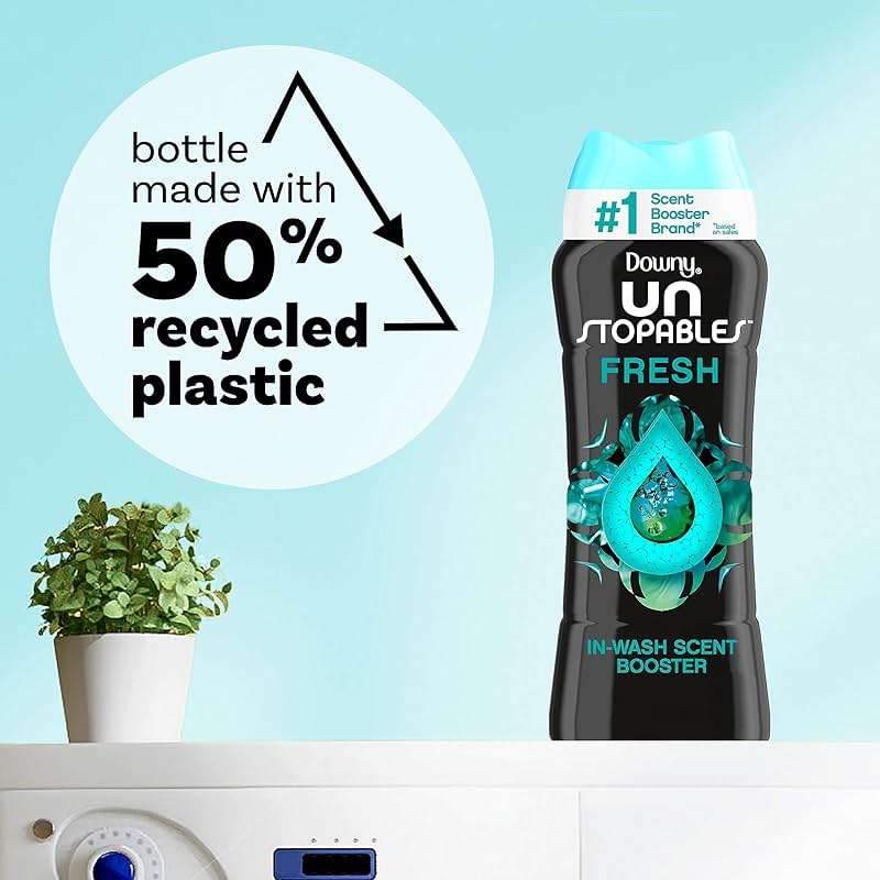Downy Unstopables In Wash Scent Booster Beads, Fresh Scent, 24 oz, Laundry Beads For Odor Protection, Downy Scent Booster Beads, Laundry Scent Boosters - Image 7