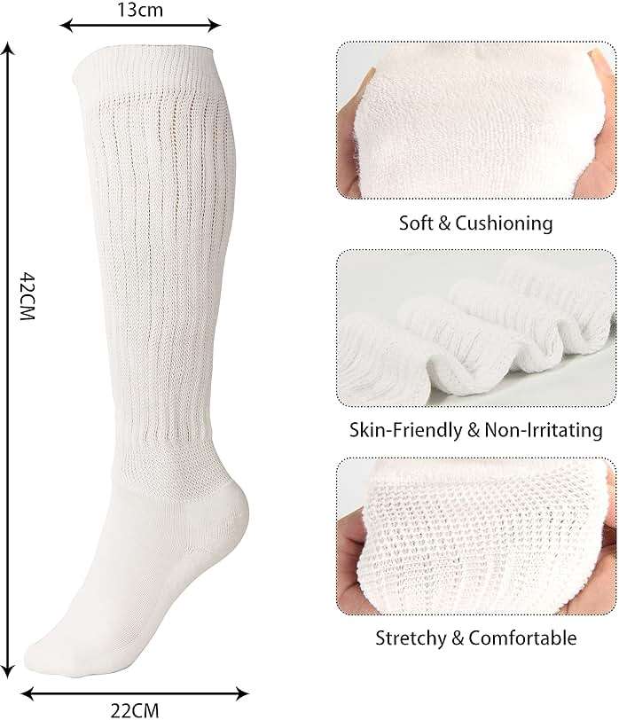 BomKinta Slouch Socks Women Thigh High Boot Socks Soft Scrunch Socks - Gifts for Women Size 5-11 - Image 4
