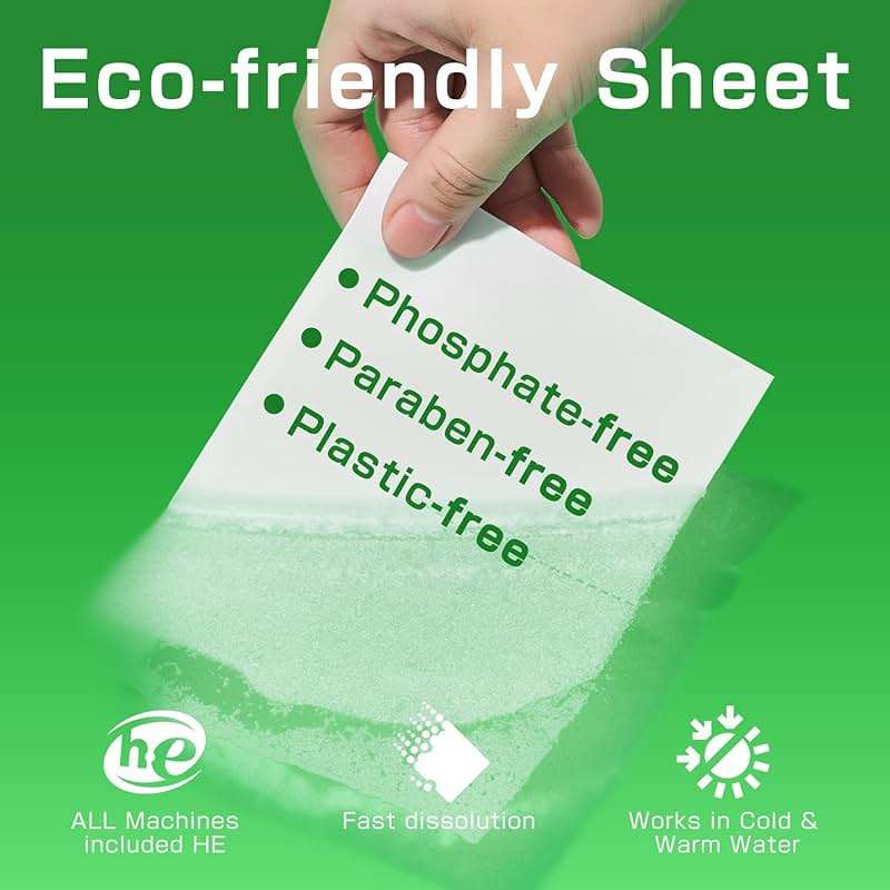 Soulink Laundry Detergent Sheets Unscented 240 Loads，Eco Friendly Detergent Sheets for Travel & Home - No Plastic Jug Liquidless Soap Strips, Plant-based, Hypoallergenic. Safe for Sensitive Skin - Image 2