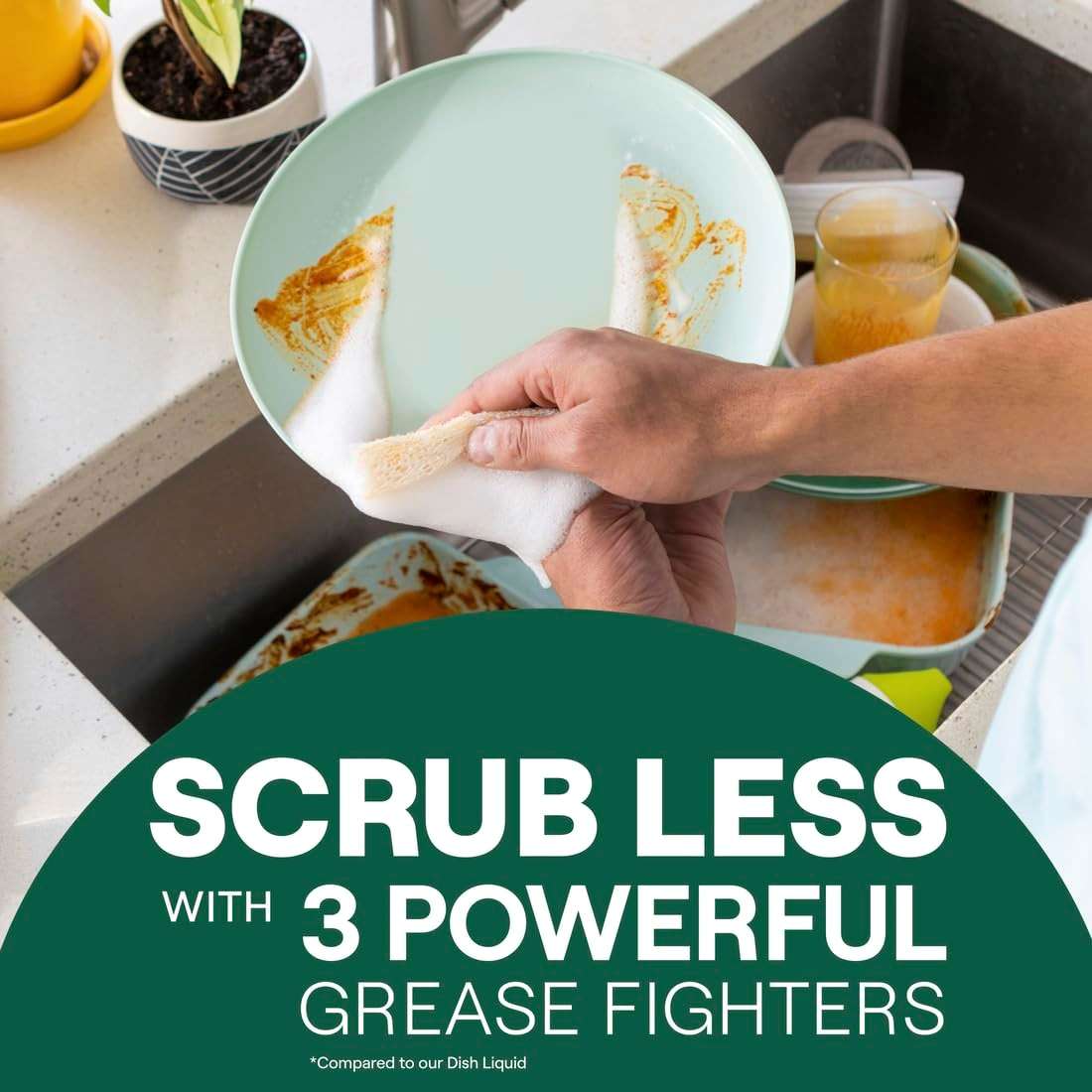 Seventh Generation Foaming Dish Spray, 3X Grease Fighters, Free & Clear, 16 Fl. Oz. - Image 3