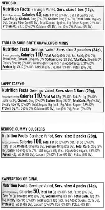 SweeTARTS Variety Party Mix, Individually Wrapped Assorted Candy, 28.6 Ounce (75 Count) - Image 2