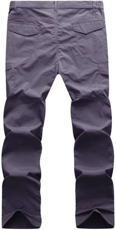 Kolongvangie Cargo Pants Quick Dry Hiking Men's Outdoor Casual Workout Breathable Pant with Multi-Pocket - Image 2