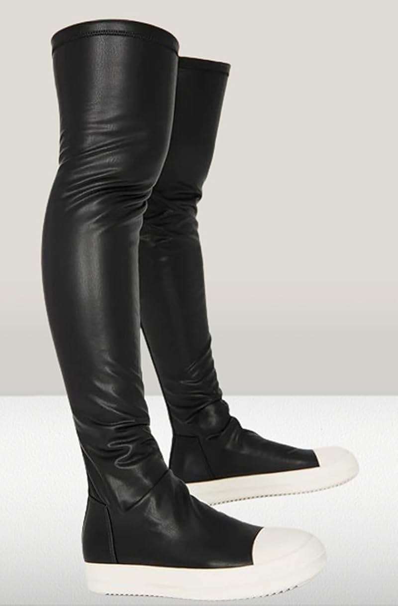 Liliana Women Thigh High Boots Flat Over The Knee Round Toe Tall Boots WANNABE-1 - Image 3