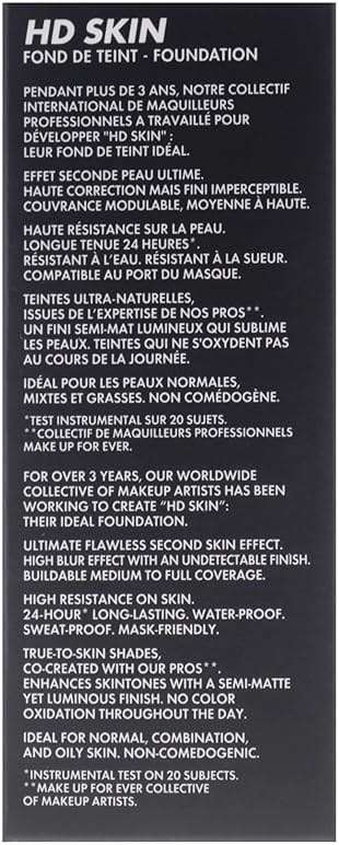 Make Up For Ever HD Skin Undetectable Longwear Foundation - 1N10 by Make Up For Ever for Women - 1 oz Foundation - Image 5