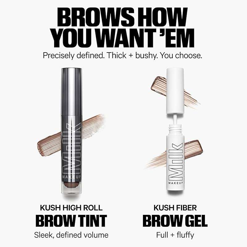 Milk Makeup KUSH Fiber Brow Gel – Tinted Gel Fluffs, Fills + Holds Eyebrows for a Fuller, Natural Look – Conditioning, Vegan Formula - Image 5