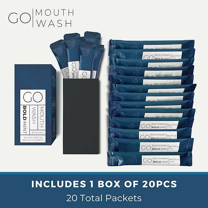 Bold Mint GO Travel Size Mouthwash Packets – Individual Mini Mouthwash for Fresh Breath - Smart Packet Design to Reduce Travel Bottle Waste -Portable Luquid Single Bulk - Image 2